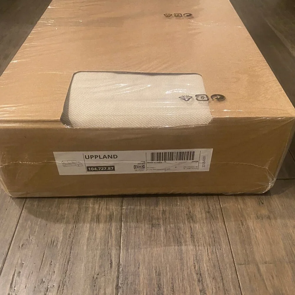 New in box ! IKEA UPPLAND Cover For Sofa With Chaise/Hallarp Beige 104.727.87